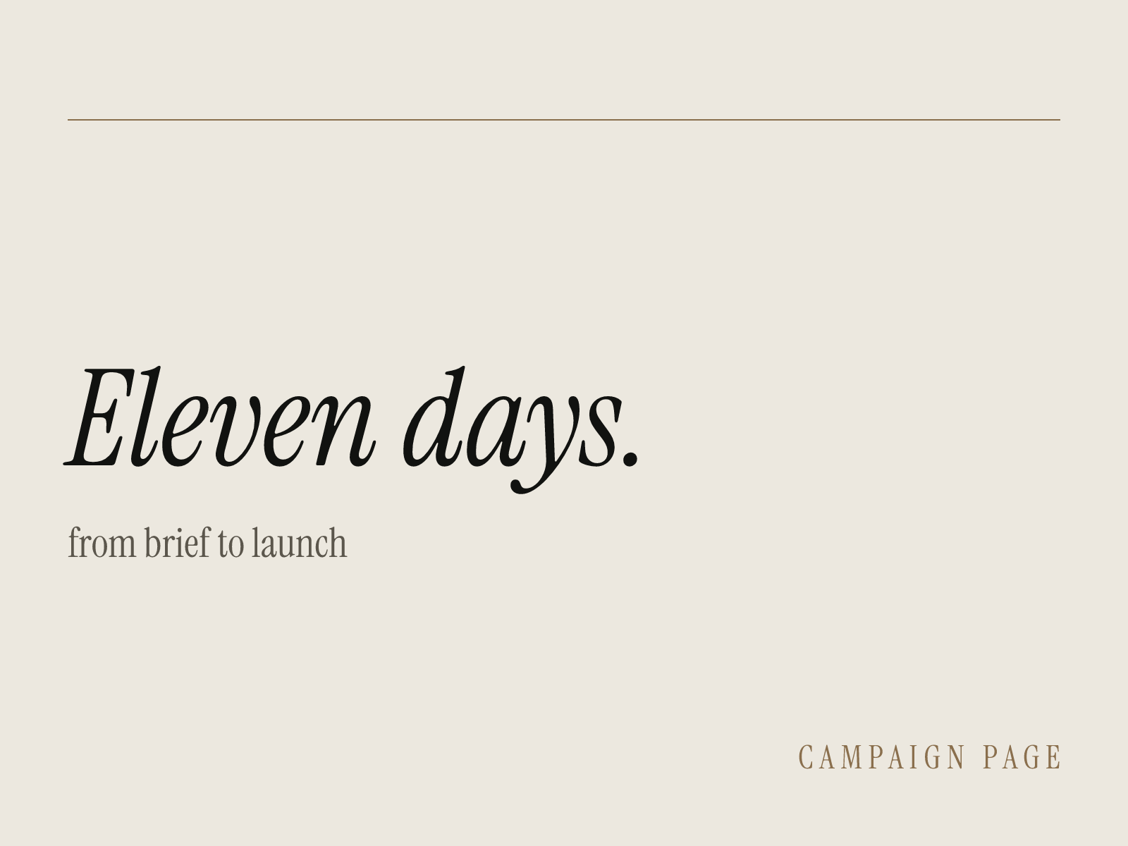 Fragrance launch website interior page placeholder 2 — abstract editorial typography